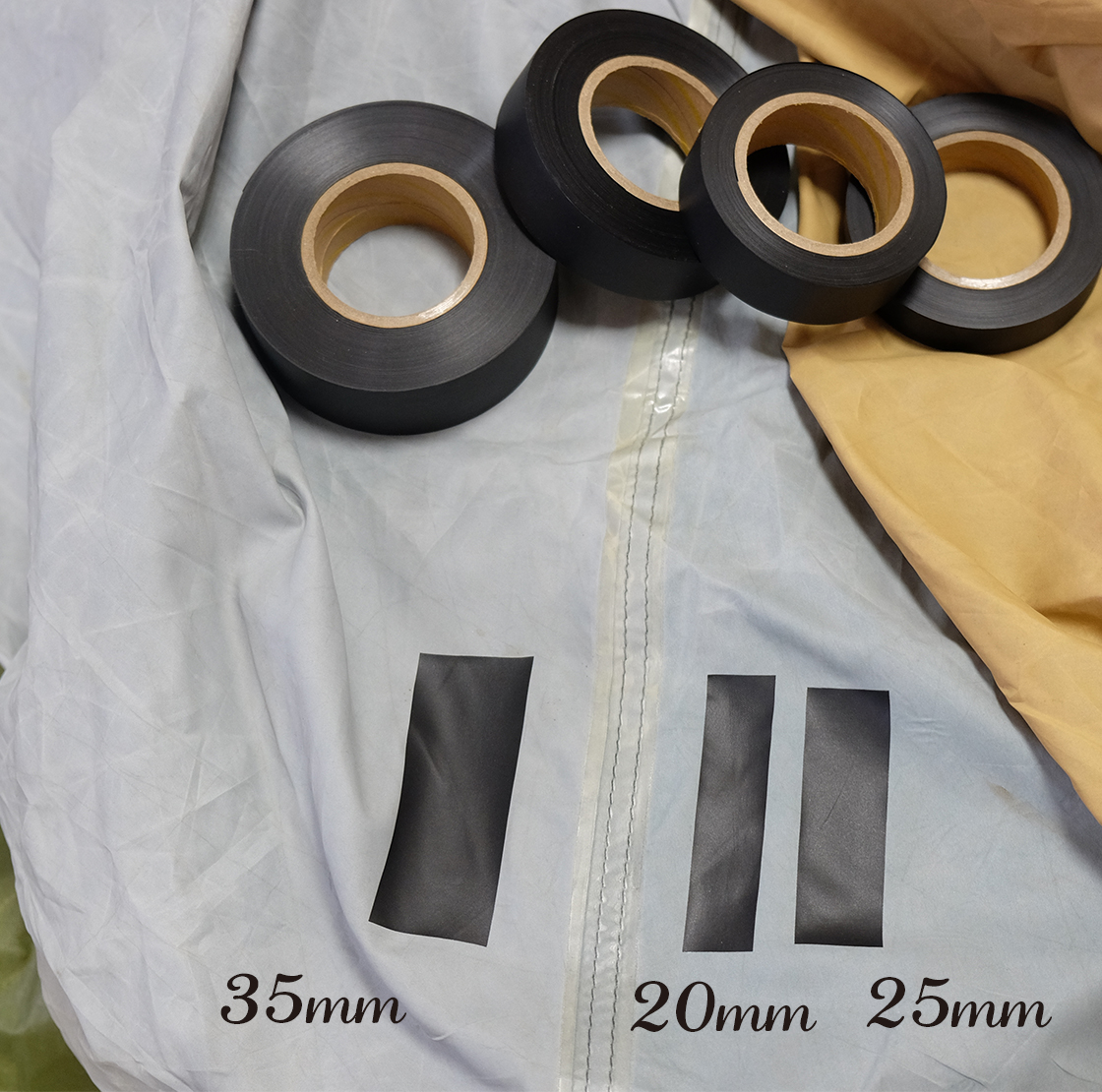 Ynak テント タープ フライ シート 適合 補修 メンテナンス 用 強力 シームテープ アイロン圧着 説明書付き ブラック 幅35mm 長さ50m Ynak Store